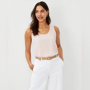 Ann Taylor Mixed Media Tank Top